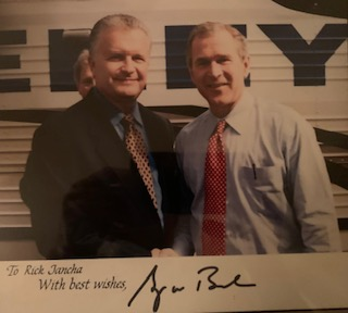 Rick with President Bush