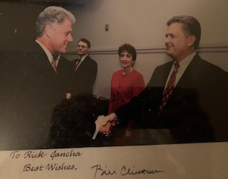 Rick with President Clinton